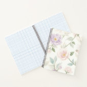 デリケートなパステルフローラルパターンバラとデイス ノートブック (内部)