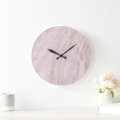 デリケートなピンクのアクリル製壁掛け時計 ラージ壁時計 (ホーム)