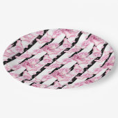 デリケートなピンクのランジェリーブライダルシャワー紙プレート ペーパープレート (アングル)