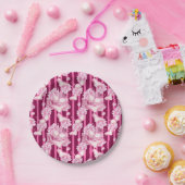 デリケートなピンクランジェリーブライダルシャワー紙プレート ペーパープレート (パーティー)