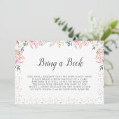 デリケートなフローラと綿で本を持ってくる 招待状 (スタンド正面)