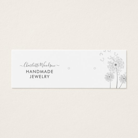 デリケートなフローライヤリングスタッドディスプレイカード (正面)