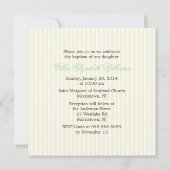 デリケートなフローラリース《キリスト教》洗礼式や命名式 招待状 (裏面)