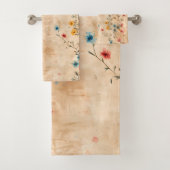 デリケートなフローラヴィンテージスタイル バスタオルセット (インサイチュ)