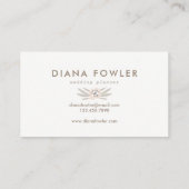 デリケートなフローラ名刺 名刺 (裏面)