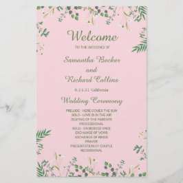 デリケートなフローラ縁ど結婚式 プログラム