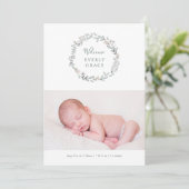 デリケートなフローラ誕生の発表 案内状 (スタンド正面)