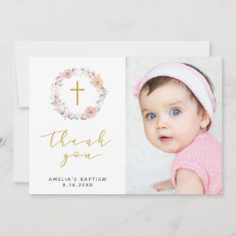 デリケートなフローラ&コットンサンキュー サンキューカード