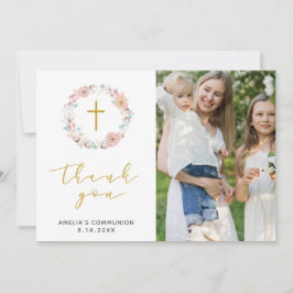 デリケートなフローラ&コットンサンキュー サンキューカード