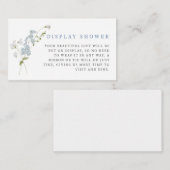 デリケートなブルーフローラブーケ エンクロージャーカード (正面/裏面)