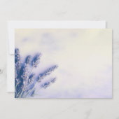 デリケートなラベンダーの葬儀サンキューカード 招待状 (裏面)