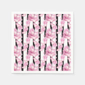 デリケートなランジェリーブライダルシャワー紙ナプキン スタンダードカクテルナプキン (正面)