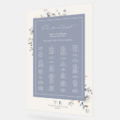 デリケートなワイルドフラワーシーティングチャートダスティBlu ID1102 アクリルサイン (傾斜)