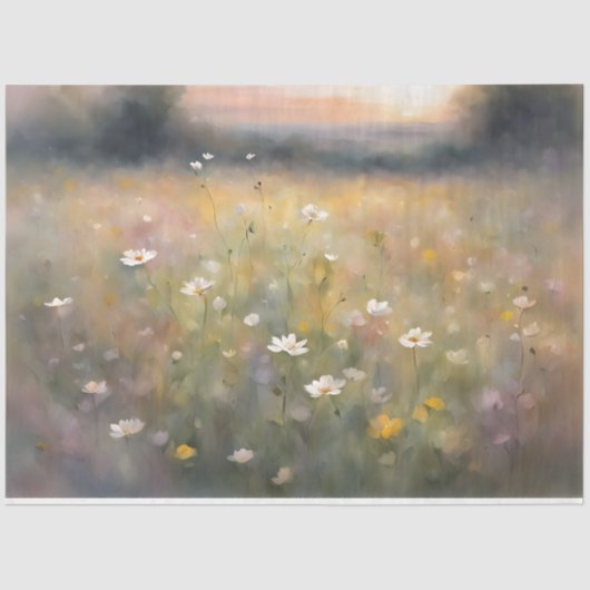 デリケートなワイルドフラワーティッシュペーパー 薄葉紙 (正面)