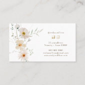 デリケートなワイルドフラワー名刺 名刺 (裏面)