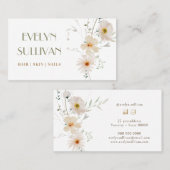 デリケートなワイルドフラワー名刺 名刺 (正面/裏面)