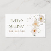 デリケートなワイルドフラワー名刺 名刺 (正面)