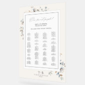 デリケートなワイルドフラワー着座図アイボリーID1102 アクリルサイン (傾斜)