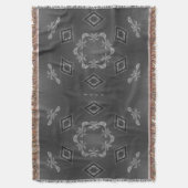 デリケートな万華鏡のように千変万化するパターンブランケット スローブランケット (正面縦)