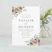 デリケートな冬のフローラ結婚ズ 招待状 (スタンド正面)