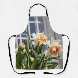 デリケートな可愛い水仙春 エプロン