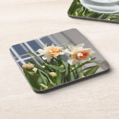 デリケートな可愛い水仙春 コースター (左側)