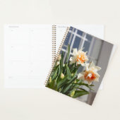 デリケートな可愛い水仙春 プランナー手帳 (ディスプレー)