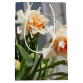 デリケートな可愛い水仙春 ミディアムペーパーバッグ (正面)