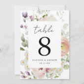 デリケートな春結婚フローラのテーブル番号 (裏面)