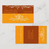 デリケートな柔らかいボホ白いインディアン蓮の花はっきりした 名刺 (正面/裏面)