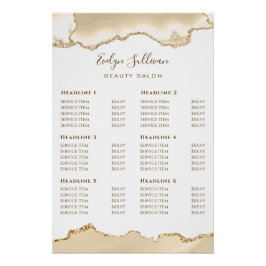 デリケートな桃の瑪瑙の価格表の光沢 ポスター