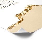 デリケートな桃の瑪瑙の価格表の光沢 ポスター (コーナー)