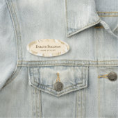 デリケートな桃の瑪瑙の名前タグ 名札 (インサイチュ)