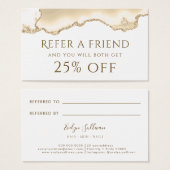 デリケートな桃の瑪瑙の紹介カード (正面&裏面)