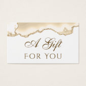 デリケートな桃の瑪瑙ギフトカード (正面)