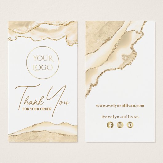 デリケートな桃の瑪瑙パッケージの挿入 (正面&裏面)