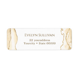 デリケートな桃の瑪瑙差出人住所ラベル ラベル