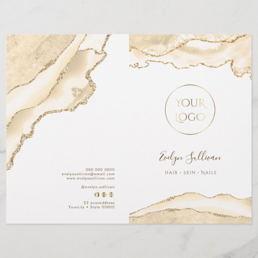 デリケートな桃のagateサービスメニューパンフレット (正面)