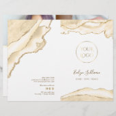 デリケートな桃のagateサービスメニューパンフレット (正面/裏面)