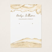 デリケートな桃ジュエリー表示カード (正面)