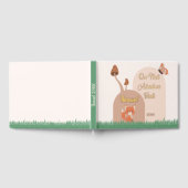 デリケートな森をテーマにしたキツネファーストメモリブック ゲストブック (全面)