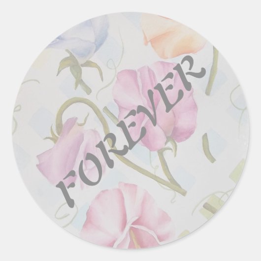 デリケートな甘いエンドウ ラウンドシール (正面)