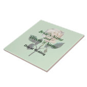 デリケートな白結婚バラ製品 タイル (側面)