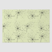 デリケートな緑の野草ダンデオンキスフローラ 薄葉紙 (正面)