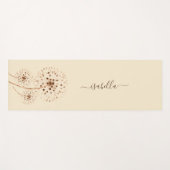 デリケートな花ライトピーチクリパーソナライズされたーム ヨガマット (正面(横))