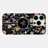デリケートな花柄のiPhoneケース(フルカラー印刷・名入れ可能) Case-Mate iPhoneケース (裏面 (横))