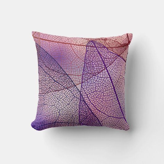 デリケートな芸術的葉脈インプレッションデザイン クッション (正面)