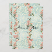 デリケートな英語バラ シーズンカード (正面/裏面)