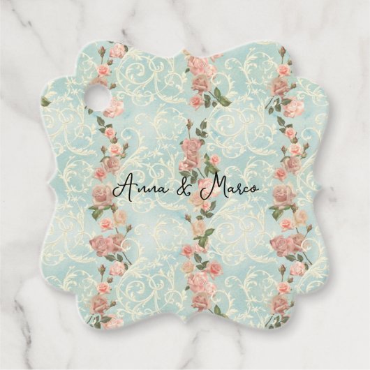 デリケートな英語バラ フェイバータグ (正面)