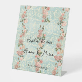 デリケートな英語バラ 台座サイン